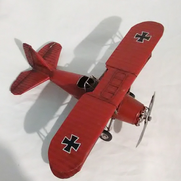 Plane Other - Metal Red Barron War Plane
